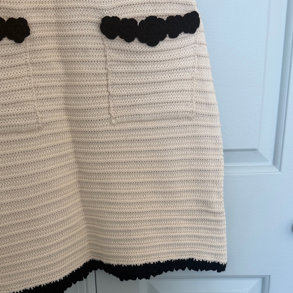Doen Millicent Dress - Size Small - 100% Cotton - Cream / Black - NWT - Picture 4 of 13